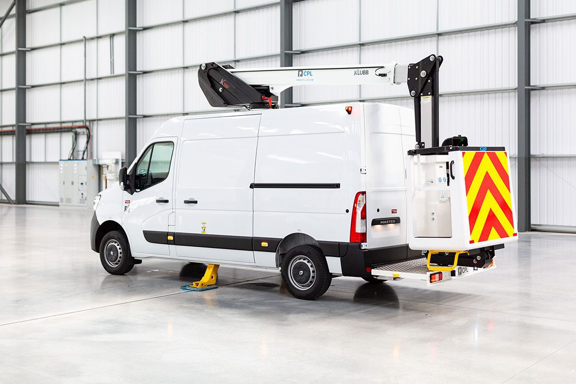 renault trafic van mounted cherry picker