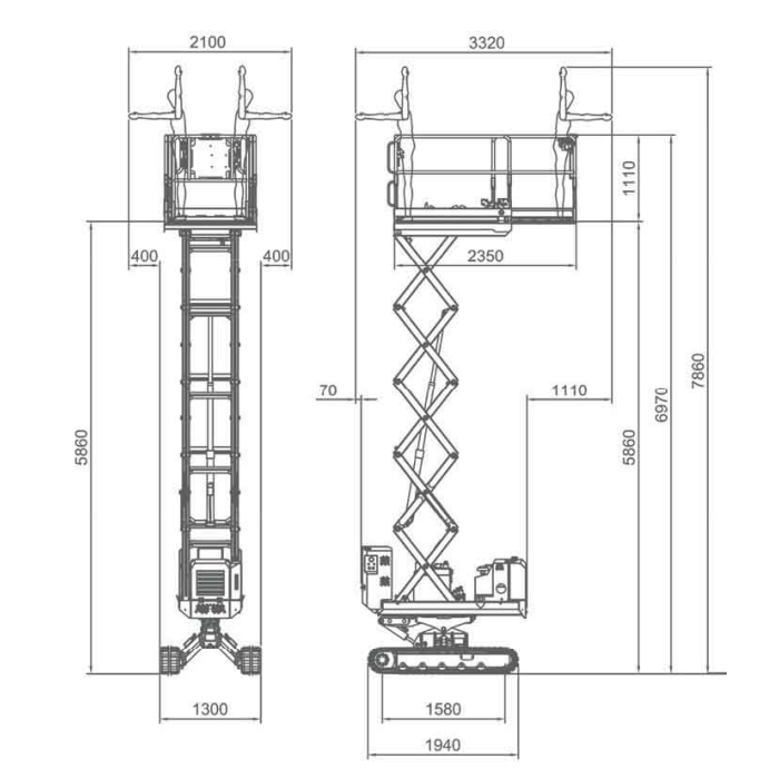 Scissor Lift Working Diagram