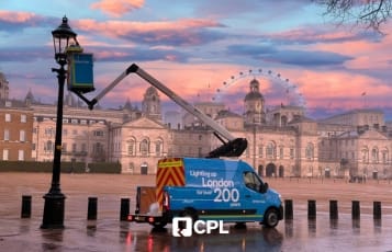 Preserving Tradition with Innovation: The KL26 Electric Van Mounted Access Platform at Buckingham Palace. British Gas, Centrica, Buckingham Palace.