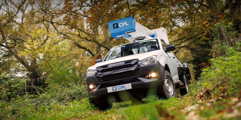 CPL Pick Up Mounted Access Platform in Action